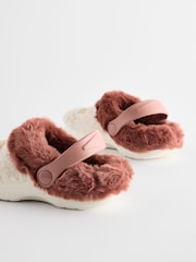 Christmas Santa Faux Fur Lined Clog Christmas Slippers - Image 3 of 6