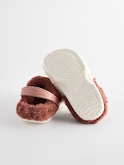 Christmas Santa Faux Fur Lined Clog Christmas Slippers - Image 4 of 6