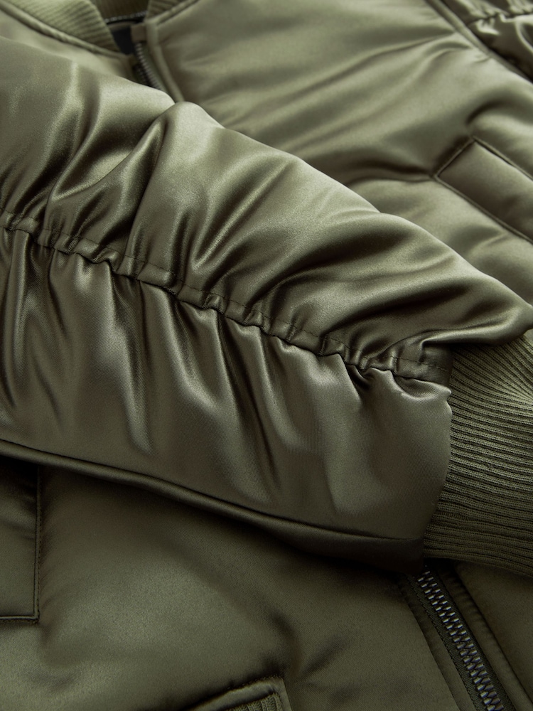 smALLSAINTS Khaki Green Girls Scout Bomber Jacket - Image 10 of 11