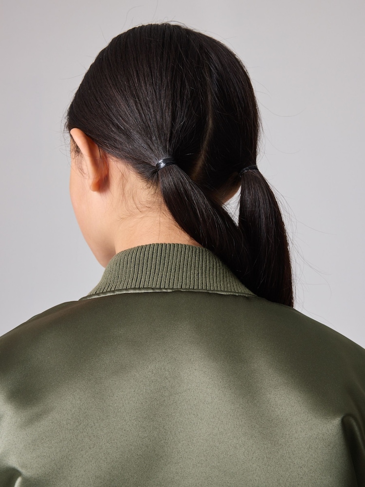 smALLSAINTS Khaki Green Girls Scout Bomber Jacket - Image 6 of 11