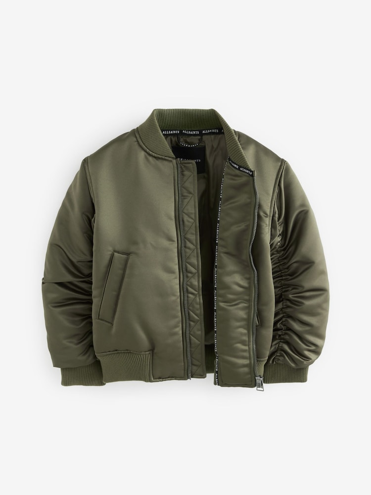 smALLSAINTS Khaki Green Girls Scout Bomber Jacket - Image 8 of 11