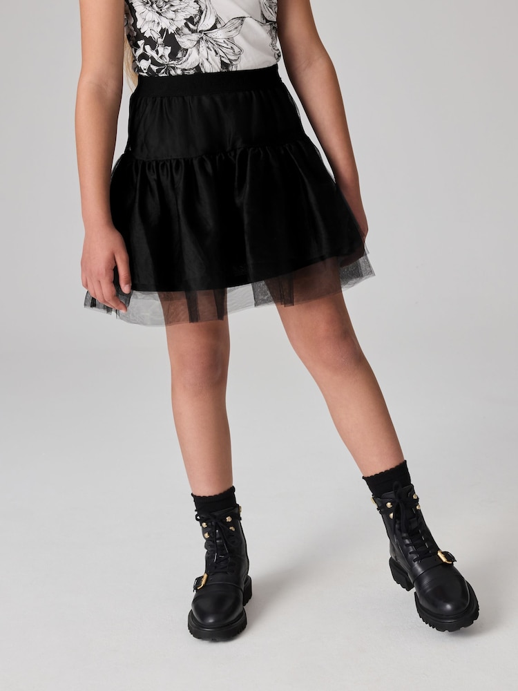 smALLSAINTS Black Tulle Tiered Girls Skirt - Image 1 of 6