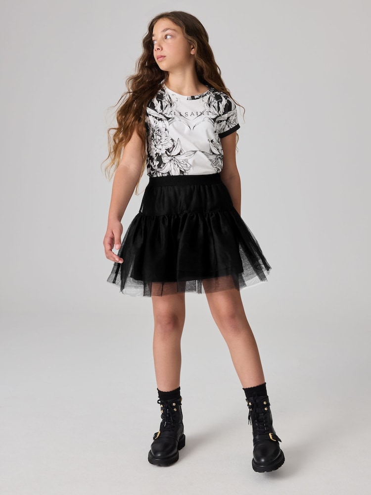 smALLSAINTS Black Tulle Tiered Girls Skirt - Image 2 of 6