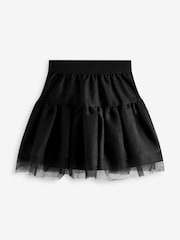 smALLSAINTS Black Tulle Tiered Girls Skirt - Image 4 of 6