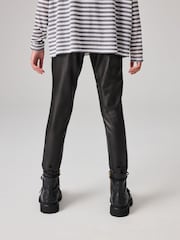 smALLSAINTS Black Girls Cora PU Leggings - Image 3 of 8