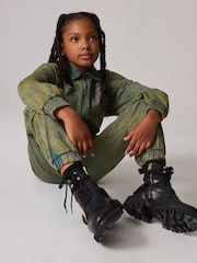 لباس رياضي بناتي بتصميم كارغو Charli من الدنيم المكحوت من ALLSAINTS - صورة 2 من 12