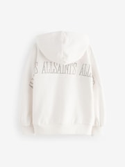 smALLSAINTS Chalk White Girls Talon Embellished Hoodie - Image 6 of 8