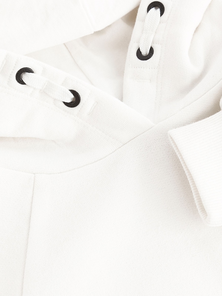 smALLSAINTS Chalk White Girls Talon Embellished Hoodie - Image 8 of 8