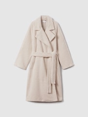 Good American Bone Good American Oversized Sherpa Trench Coat - Image 2 of 6