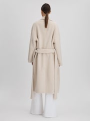 Good American Bone Good American Oversized Sherpa Trench Coat - Image 5 of 6