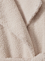 Good American Bone Good American Oversized Sherpa Trench Coat - Image 6 of 6