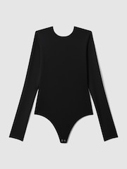 Good American Black Good American Scoop Back Thong Bodies - Image 5 of 6