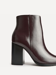 Linzi Red Farron Block Heeled Ankle Boots - Image 5 of 5