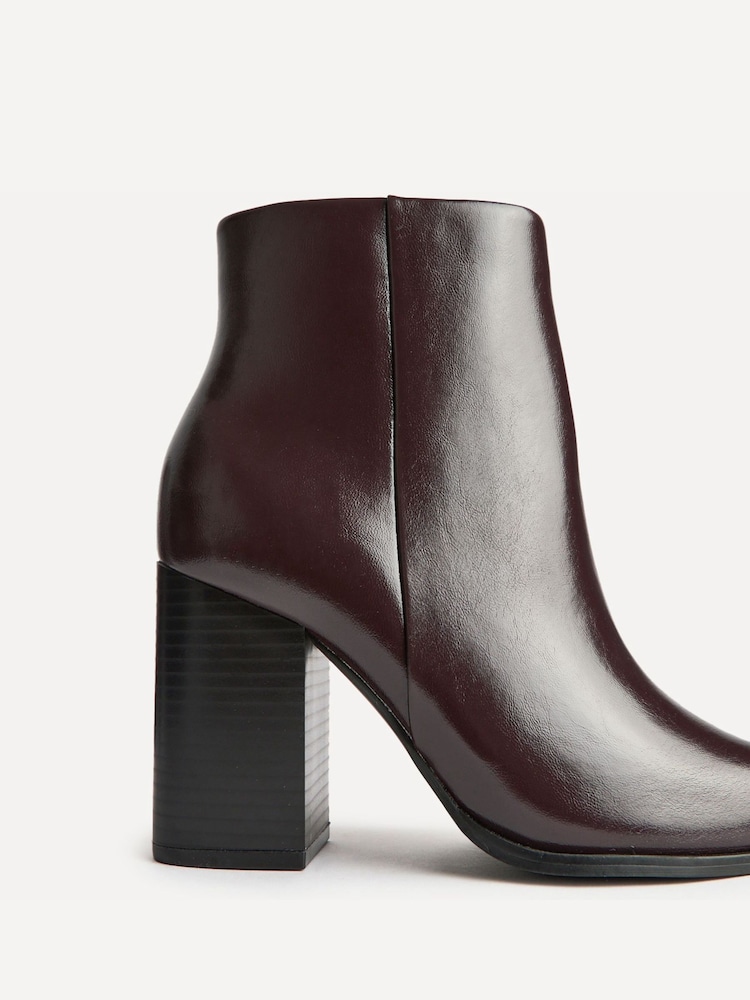 Linzi Red Farron Block Heeled Ankle Boots - Image 5 of 5 Linzi Red Farron Block Heeled Ankle Boots - Image 5 of 5