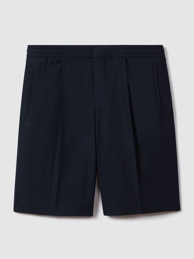 Reiss Navy Sussex Relaxed Drawstring Shorts - Image 2 of 6