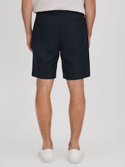 Reiss Navy Sussex Relaxed Drawstring Shorts - Image 5 of 6