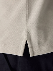 Neutral Slim Fit Short Sleeve Pique Polo Shirt - Image 5 of 5