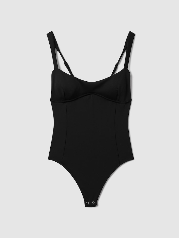 Good American Black Good American Sweetheart Scuba Thong Bodies - Image 2 of 6