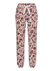 Hunkemoller Floral Flannel White Pyjama Bottoms - Image 4 of 5