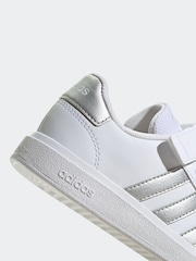Белый - adidas кроссовки с эластичными шнурками и ремешком - Изображение 10 из 10