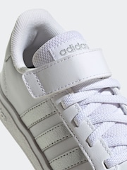 Белый - adidas кроссовки с эластичными шнурками и ремешком - Изображение 9 из 10
