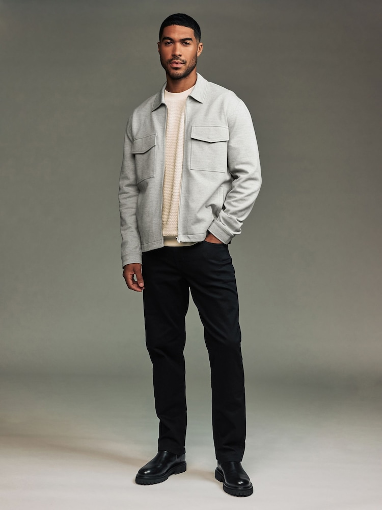 Grey EDIT Jersey Shacket - Image 2 of 9