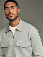 Grey EDIT Jersey Shacket - Image 4 of 9