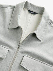 Grey EDIT Jersey Shacket - Image 7 of 9