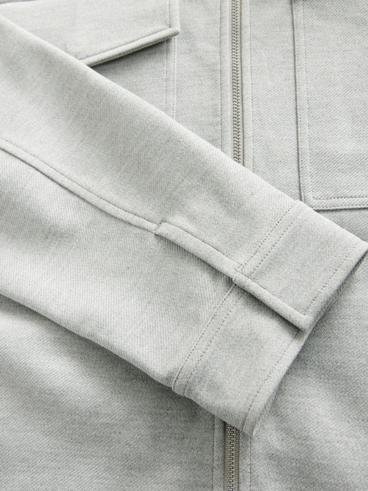 Grey EDIT Jersey Shacket - Image 9 of 9