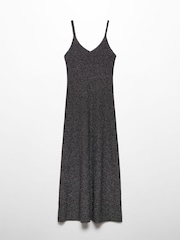 Mango Knitted Metallic Midi Dress - Image 5 of 6
