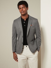 Grijs - Normale Pasvorm - Modieuze blazer met textuur - Image 2 of 10