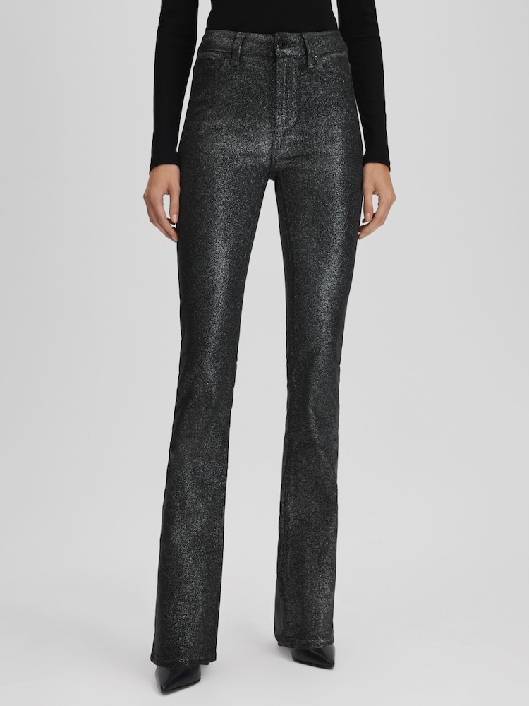 Paige High Rise Sparkly Trousers - Image 1 of 6