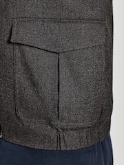 Brown Smart Textured Blouson Jacket - Image 5 of 10