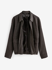 Brown Smart Textured Blouson Jacket - Image 7 of 10