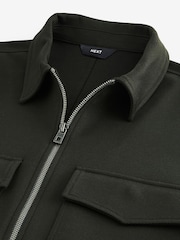 Khaki Green EDIT Jersey Shacket - Image 10 of 11