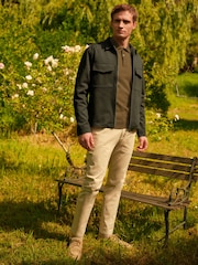 Khaki Green EDIT Jersey Shacket - Image 2 of 11