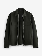 Khaki Green EDIT Jersey Shacket - Image 7 of 11