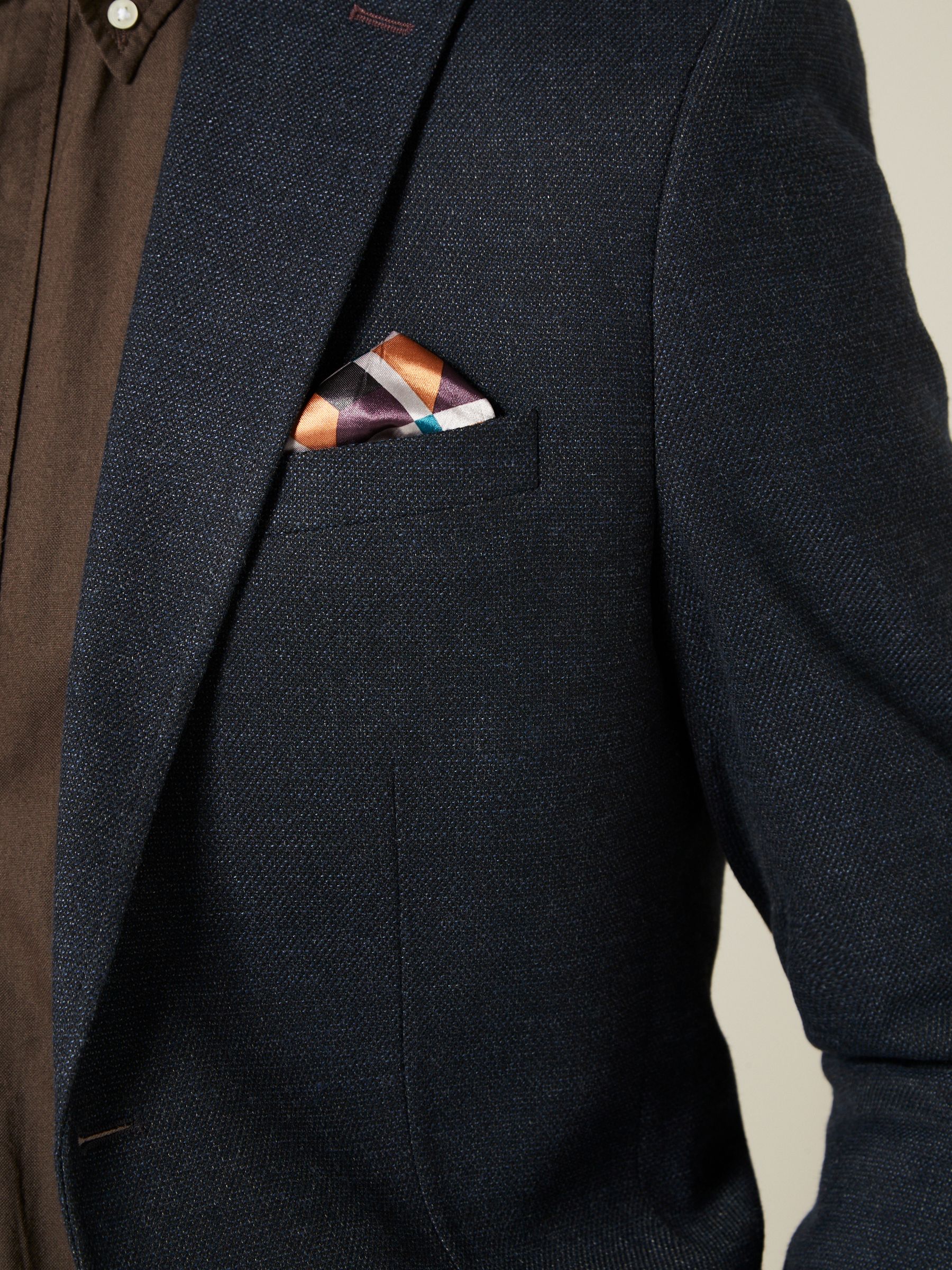Buy Navy Blue Regular Fit Textured Smart Blazer from Next South Africa