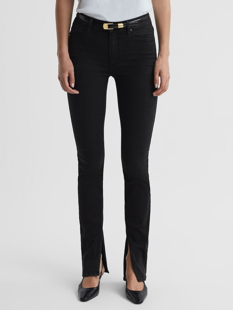 Paige Slim Fit Split Hem Jeans - Image 1 of 6