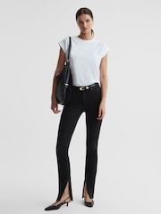 Paige Slim Fit Split Hem Jeans - Image 3 of 6