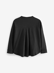 smALLSAINTS Girls Logo Lace Pleat Back Long Sleeve 100% Cotton T-Shirt - صورة 6 من 8