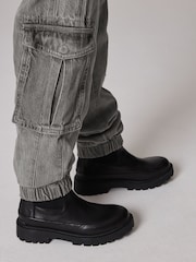 smALLSAINTS Charcoal Grey Girls Freda Cargo Joggers - Image 4 of 8