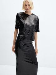Sequin Midi Skirt - Image 4 of 7
