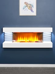 Sureflame White Electric Wall Suite - Image 1 of 4
