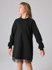 smALLSAINTS Black Girls Lee Lace Sweat Dress - Image 2 of 8