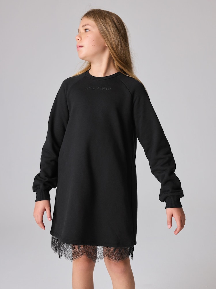 smALLSAINTS Black Girls Lee Lace Sweat Dress - Image 2 of 8