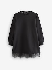 smALLSAINTS Black Girls Lee Lace Sweat Dress - Image 6 of 8