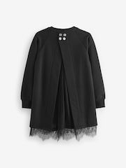 smALLSAINTS Black Girls Lee Lace Sweat Dress - Image 7 of 8