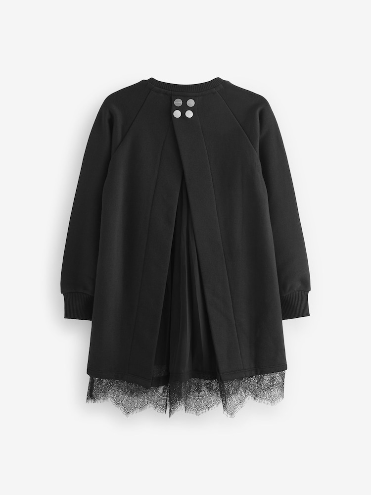 smALLSAINTS Girls Lee Lace Sweat Dress - Image 7 of 8