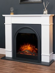 Adam White Hemsworth Electric Fireplace Suite - Image 1 of 4